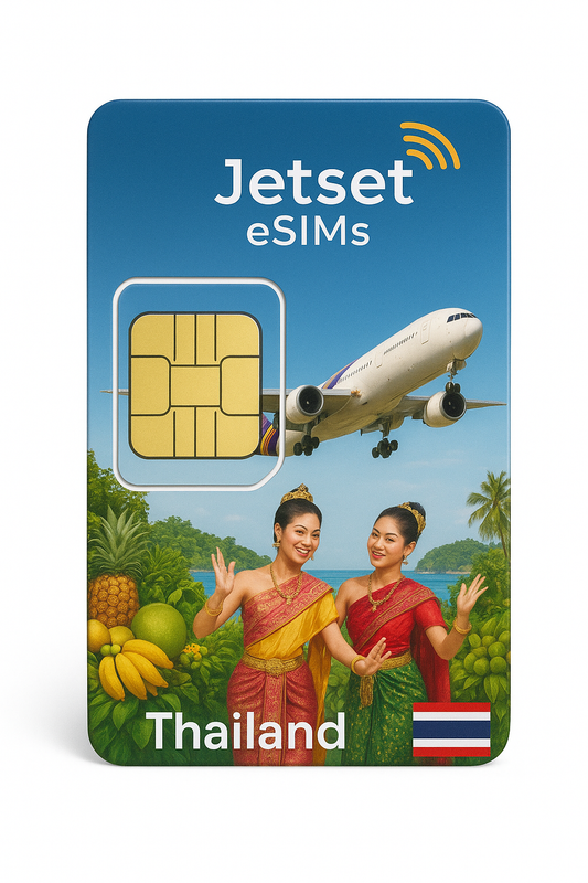 Don't Get Hit with a £7.20/MB Bill in Thailand. Get Instant Data with a Jetset eSIM.